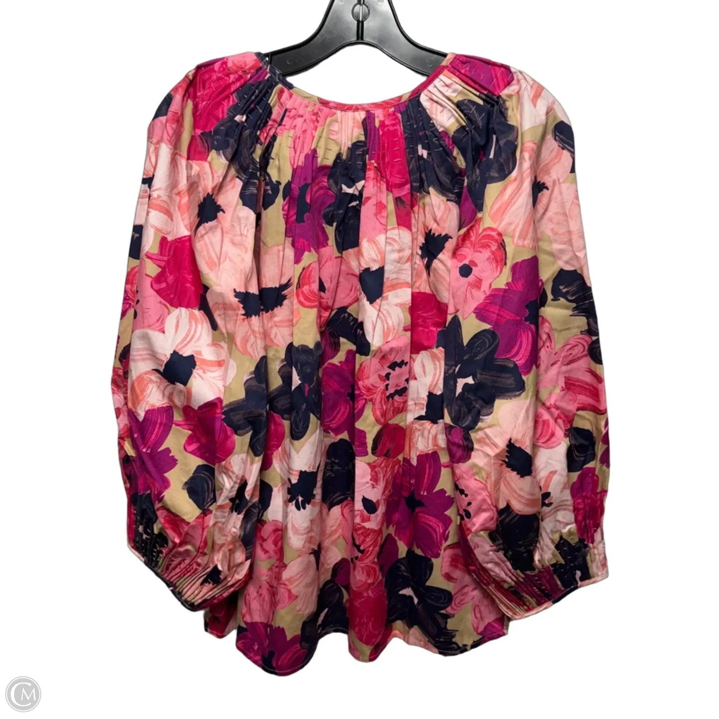Blouse Long Sleeve By Tyler Boe In Floral Print, Size: L