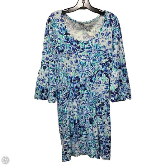 Dress Designer By Lilly Pulitzer In Blue & White, Size: M