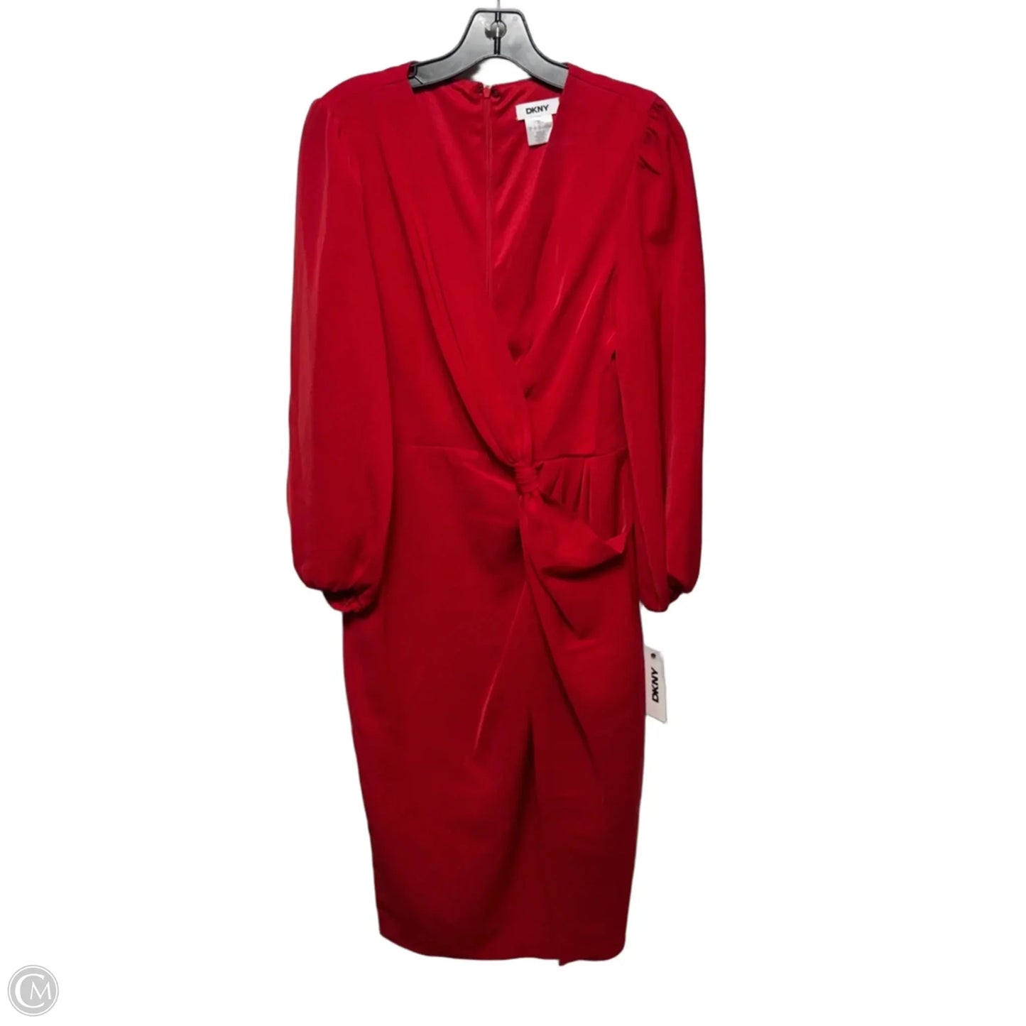 Dress Casual Midi By Dkny In Red, Size: 8