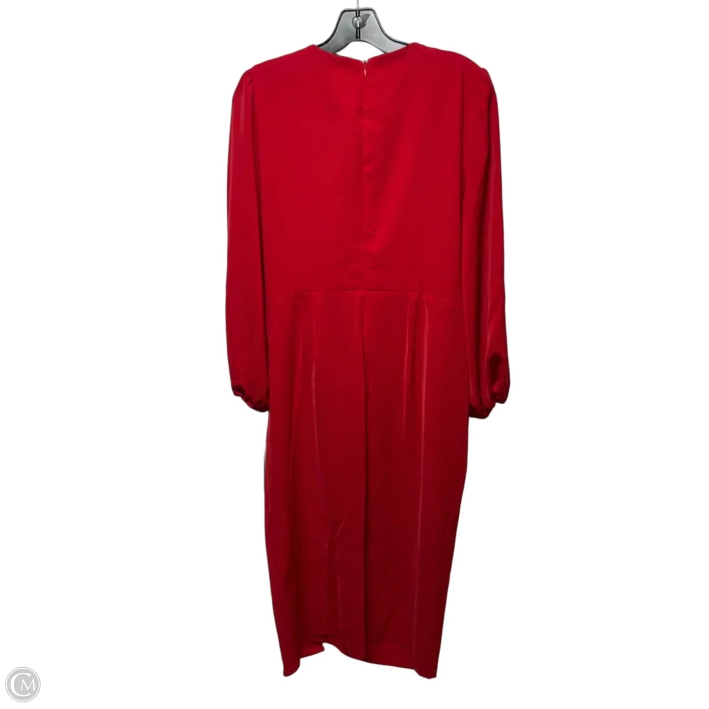 Dress Casual Midi By Dkny In Red, Size: 8