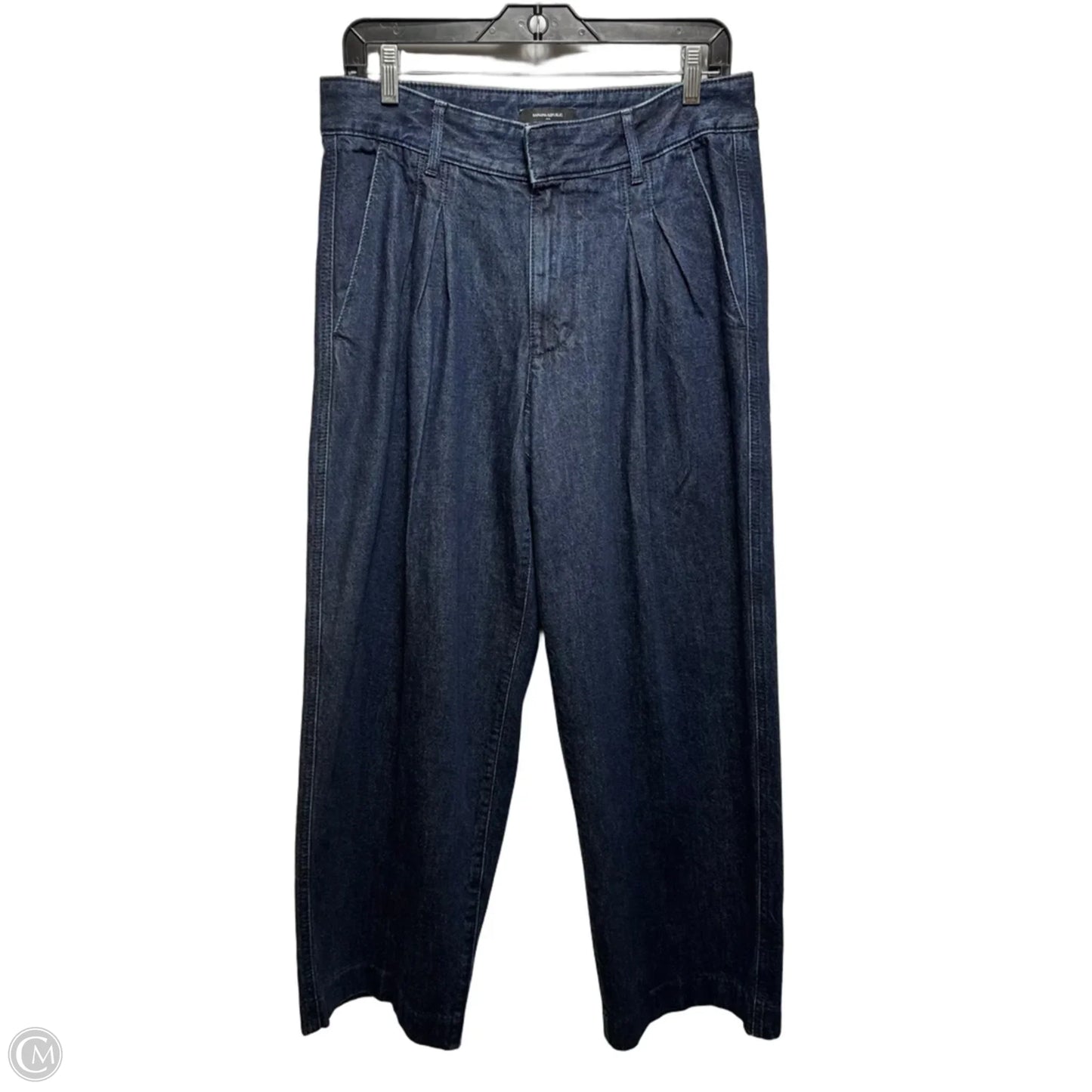 Jeans Wide Leg By Banana Republic In Blue Denim, Size: 10/30 P