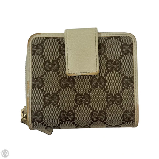 AS IS Guccissima Bifold Snap Wallet Luxury Designer By Gucci, Size: Small