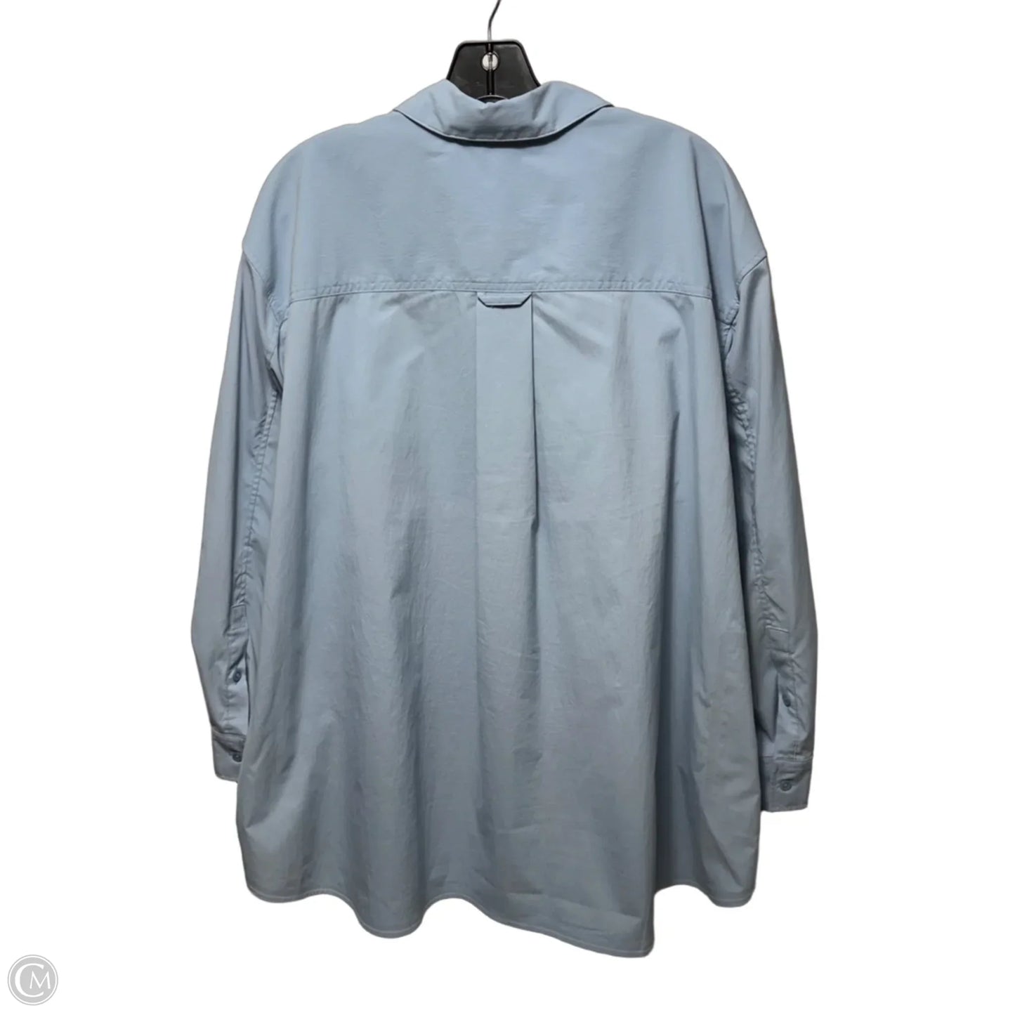 Athletic Top Long Sleeve Collar By Athleta In Blue, Size: Xl