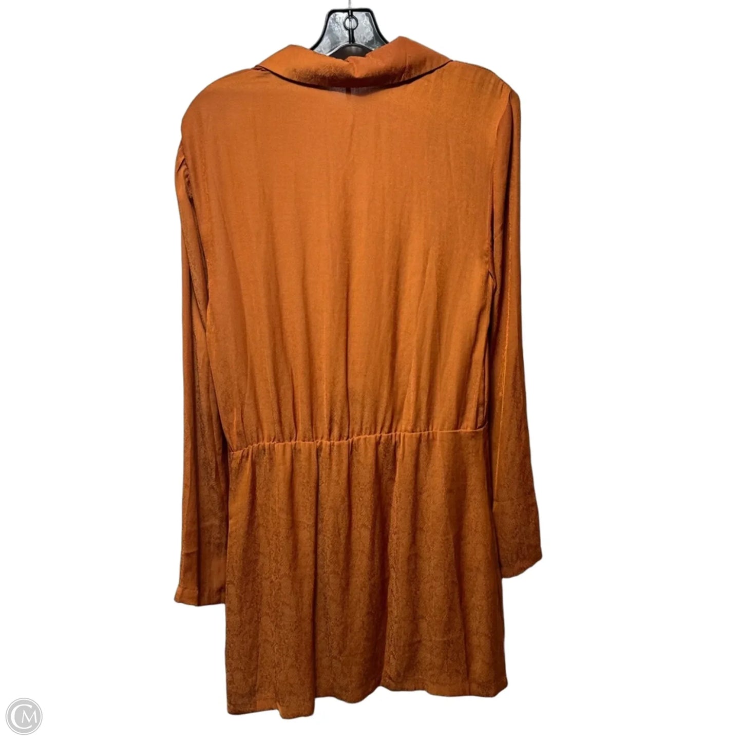 Simone Notch Lapel Mini Dress By Free People In Copper, Size: M