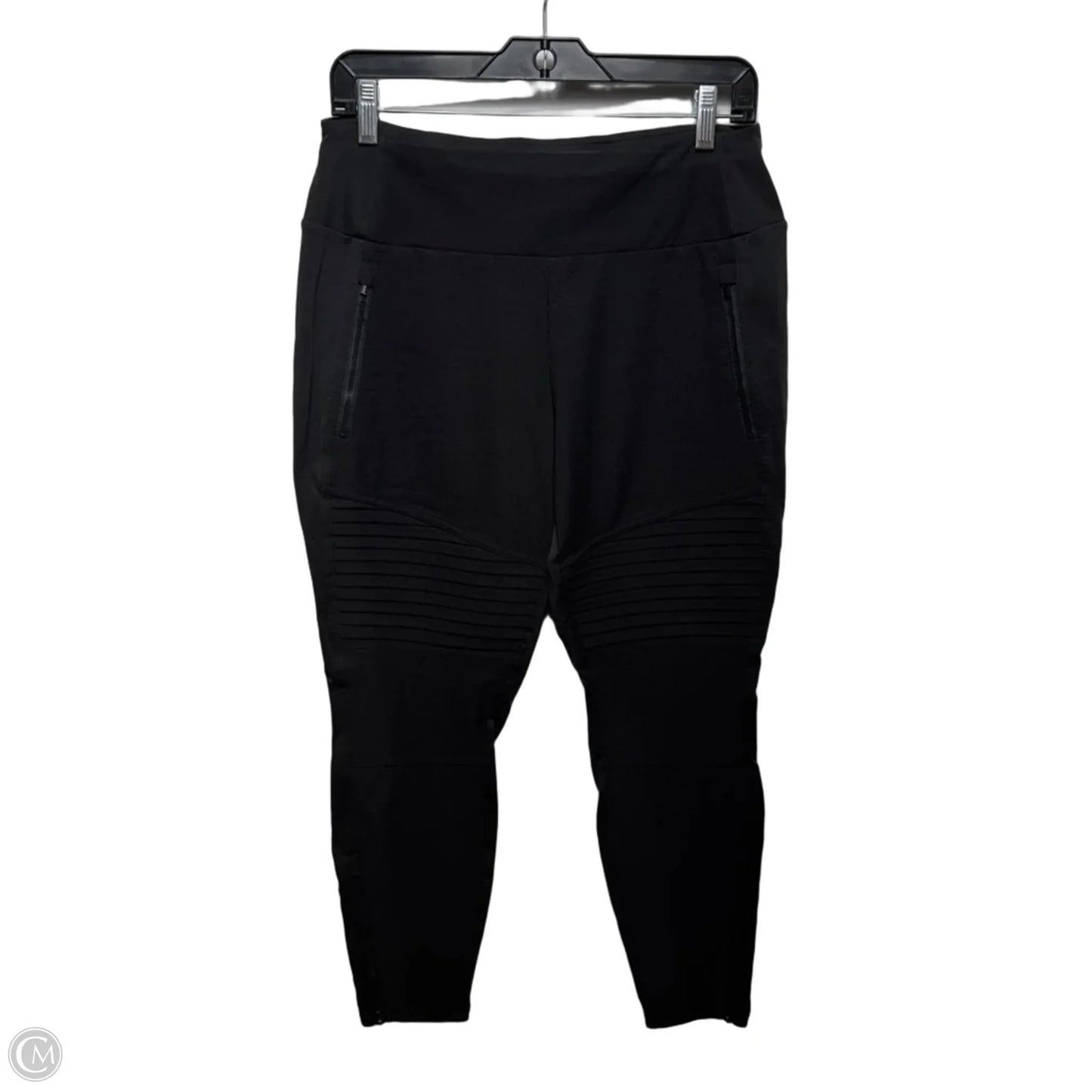 Headlands Hybrid Moto Tight Athletic Pants By Athleta In Black, Size: 14p