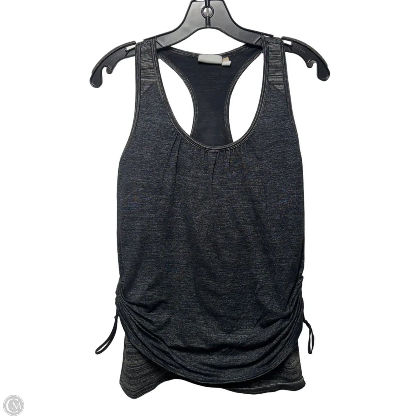 Ruched Side Layered Athletic Tank Top By Athleta In Grey, Size: M