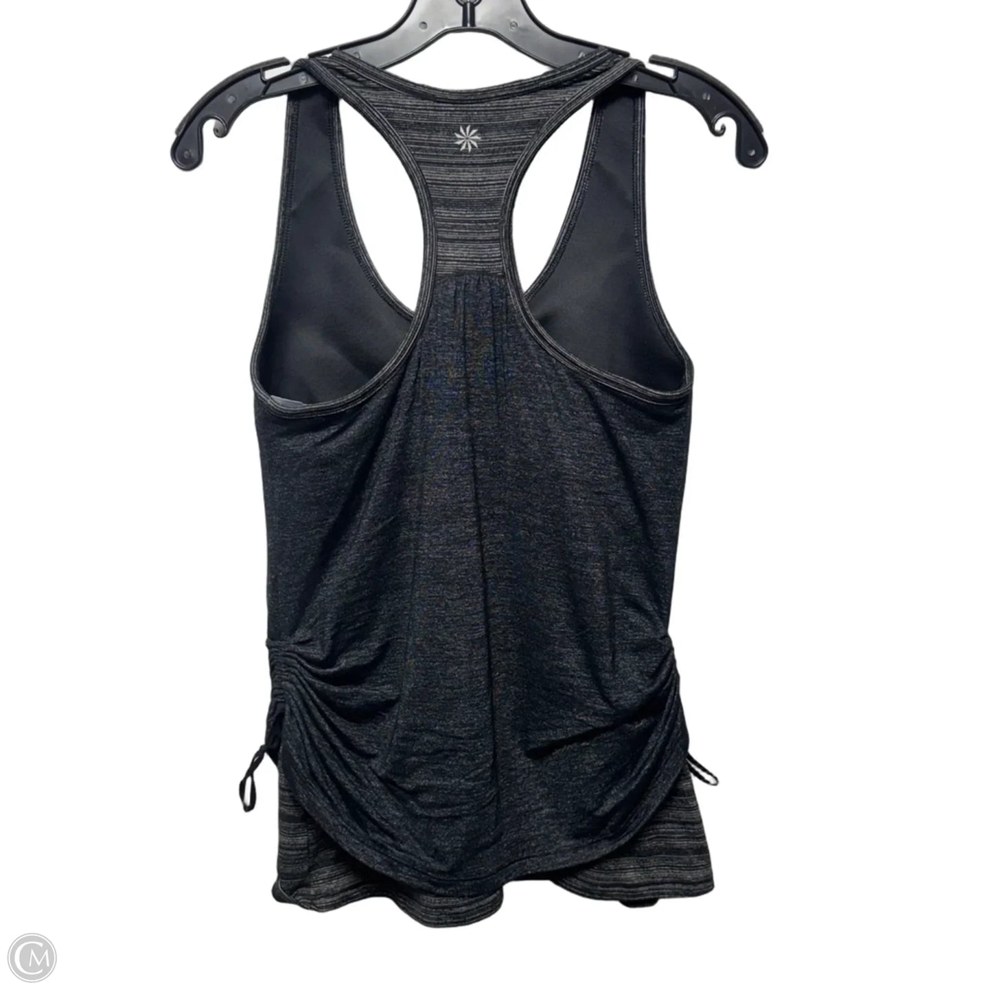 Ruched Side Layered Athletic Tank Top By Athleta In Grey, Size: M