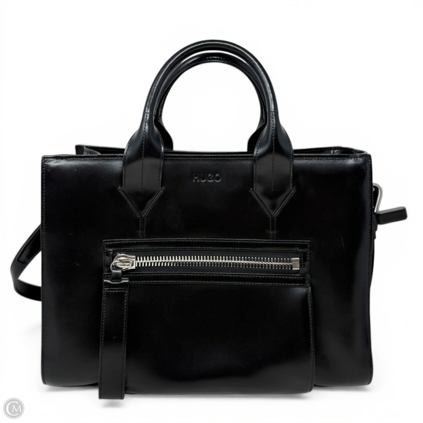 Valentine Leather Shopper Bag By Hugo Boss, Size: Medium