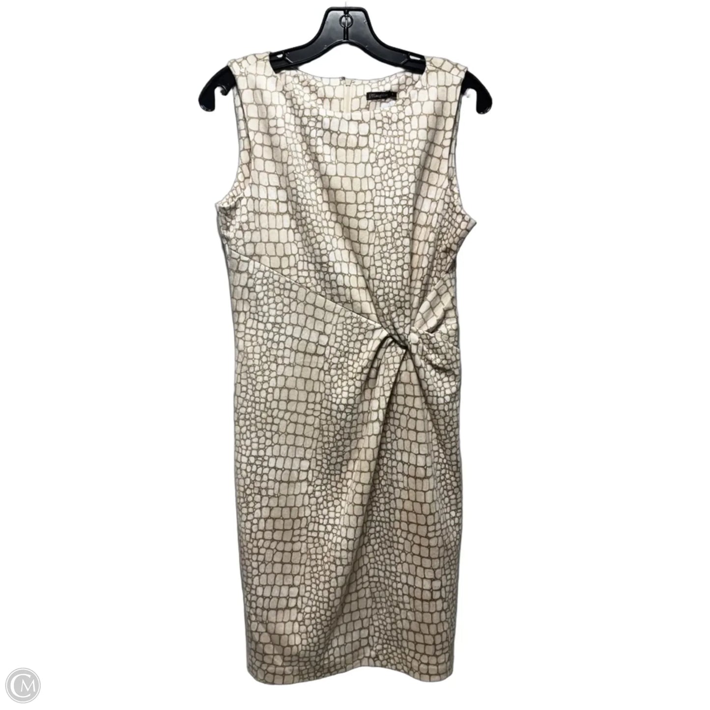 Kamala Faux Suede Front Twist Midi Dress By J Mclaughlin In Crocodilia Print, Size: S