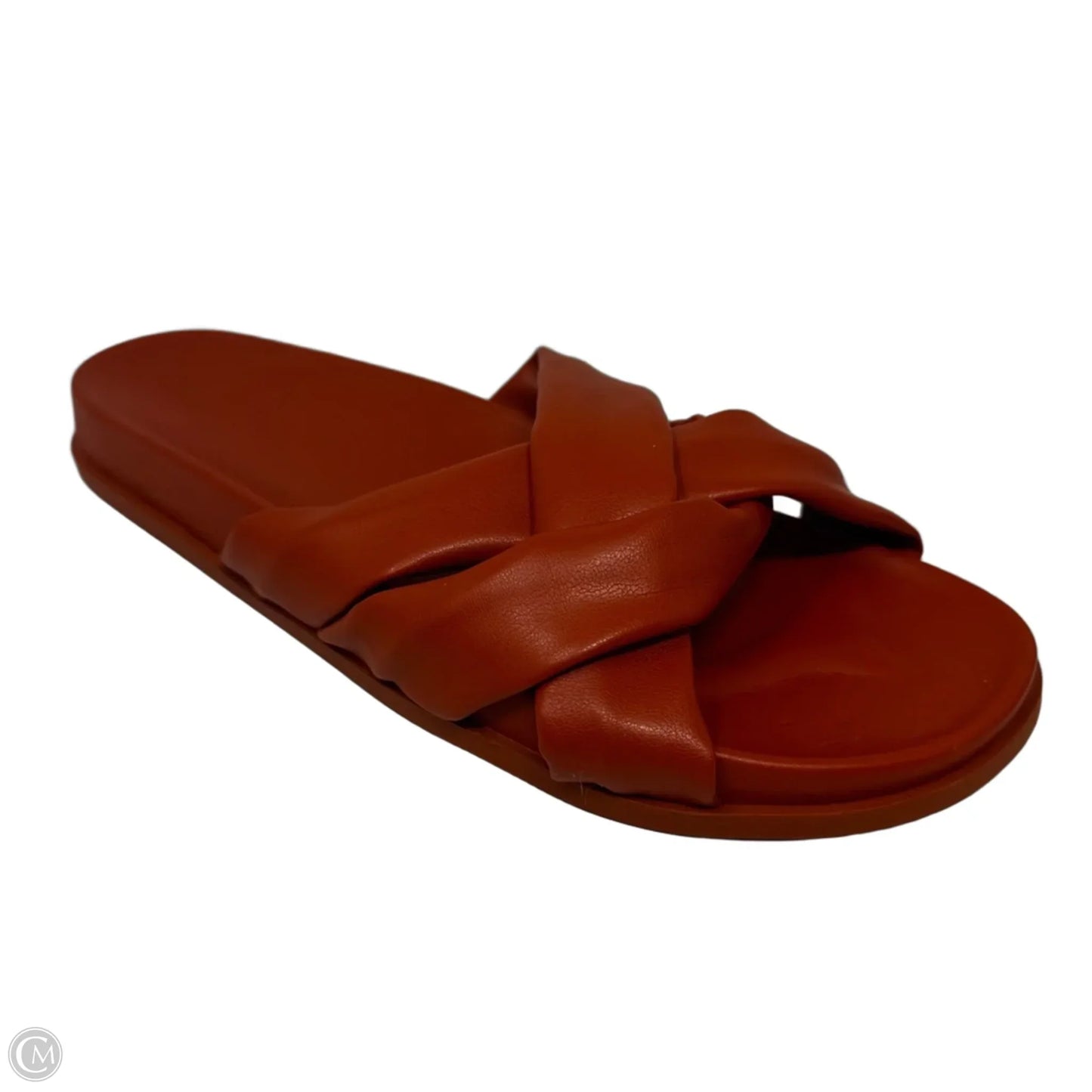Helena Slide Sandals Flats By Silent D In Orange, Size: 9 (40)