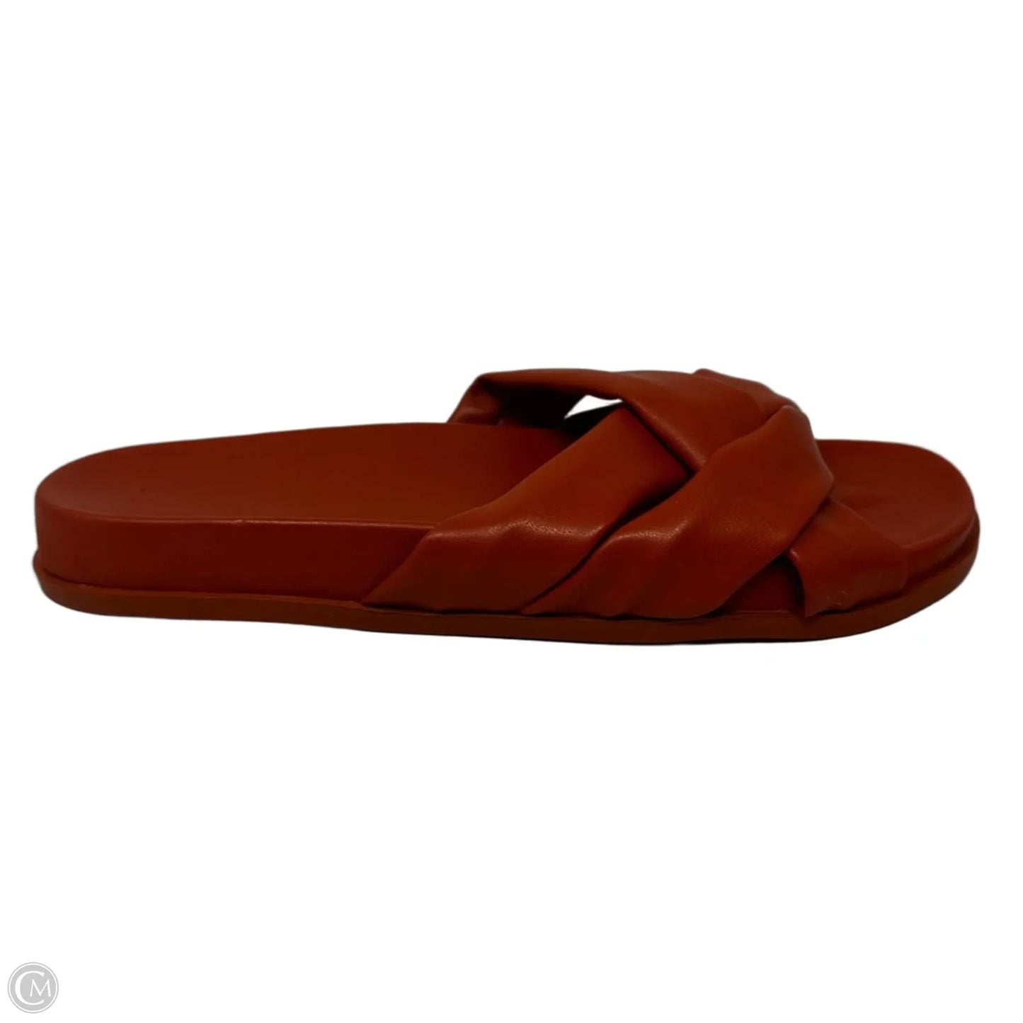 Helena Slide Sandals Flats By Silent D In Orange, Size: 9 (40)