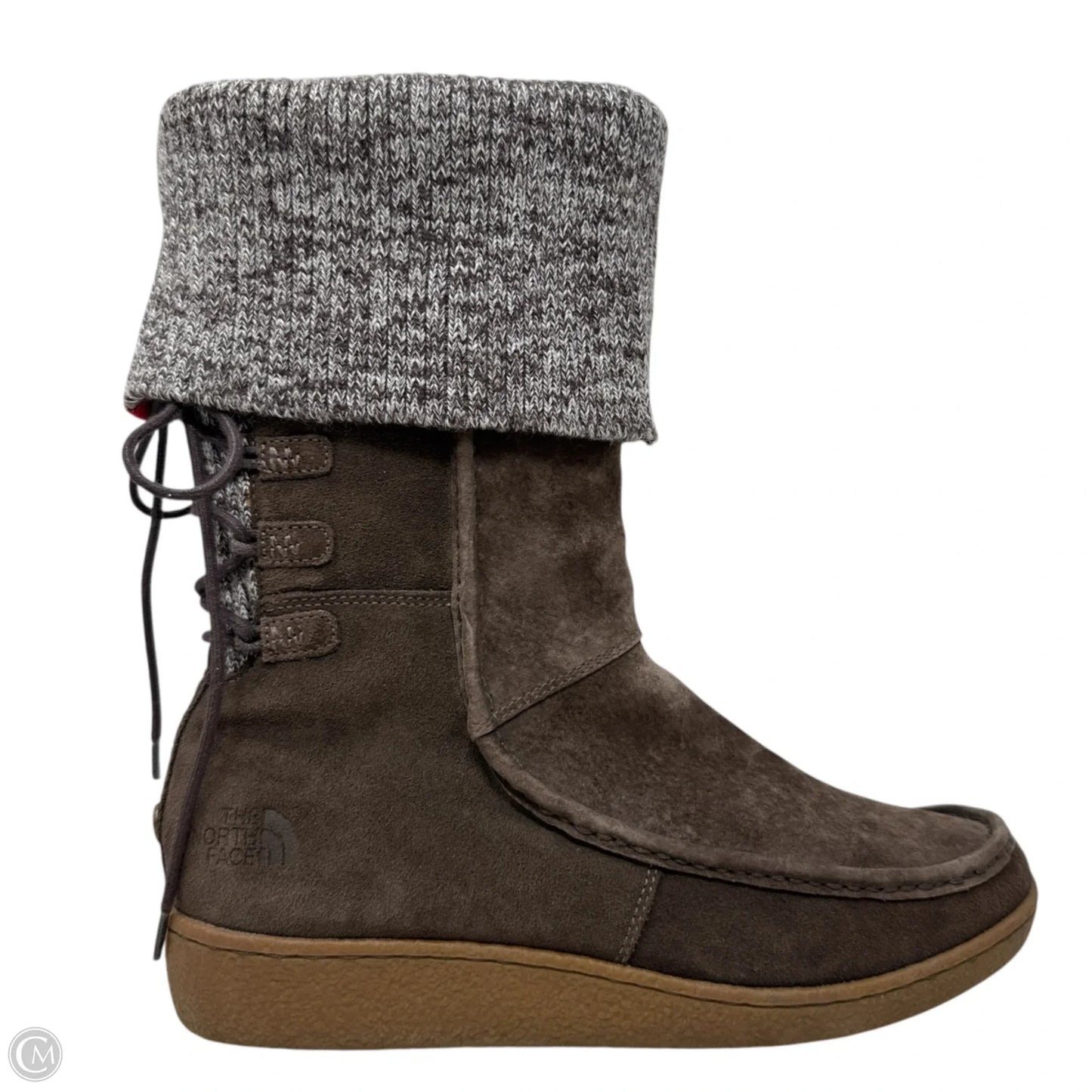 Alana Mid Knit Suede Winter Boots By The North Face In Brown, Size: 10