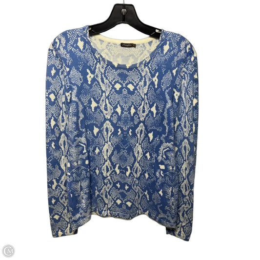 Sweater By J Mclaughlin In Snakeskin Print, Size: M