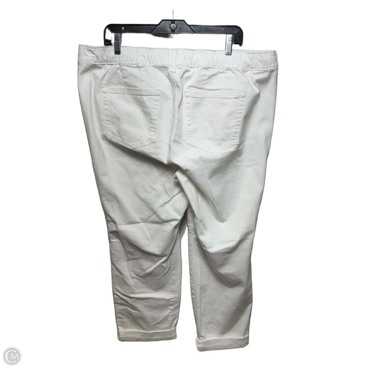 Jeans Boyfriend By Torrid In White Denim, Size: 2x
