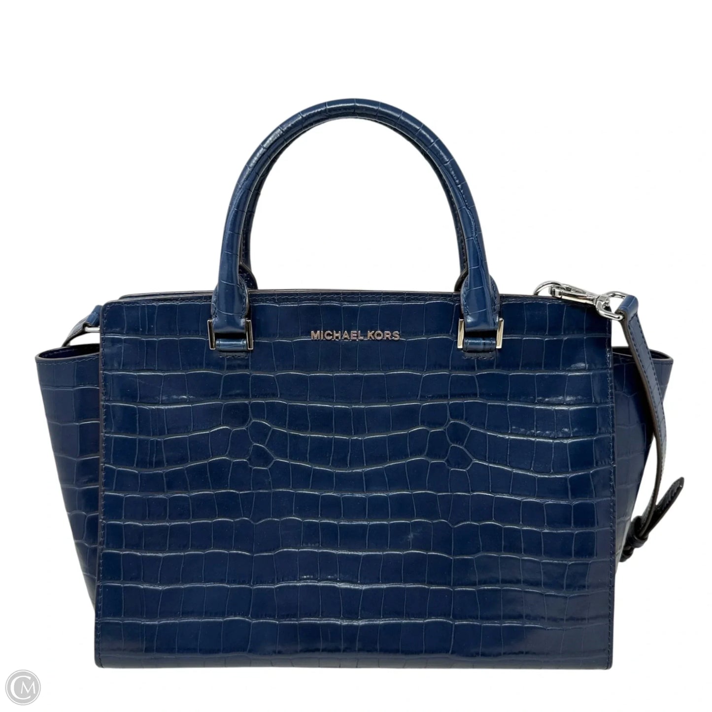 Selma Top Zip Satchel In Croc Embossed Leather By Michael By Michael Kors, Size: Medium