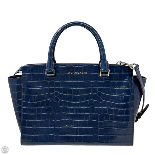 Selma Top Zip Satchel In Croc Embossed Leather By Michael By Michael Kors, Size: Medium
