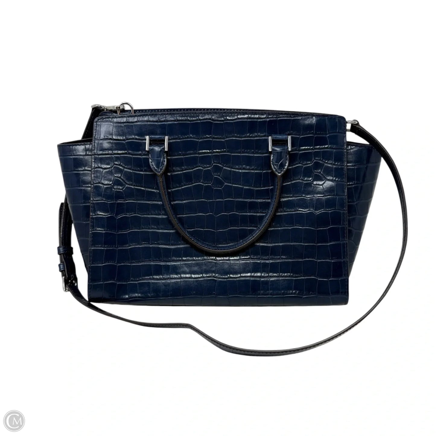 Selma Top Zip Satchel In Croc Embossed Leather By Michael By Michael Kors, Size: Medium