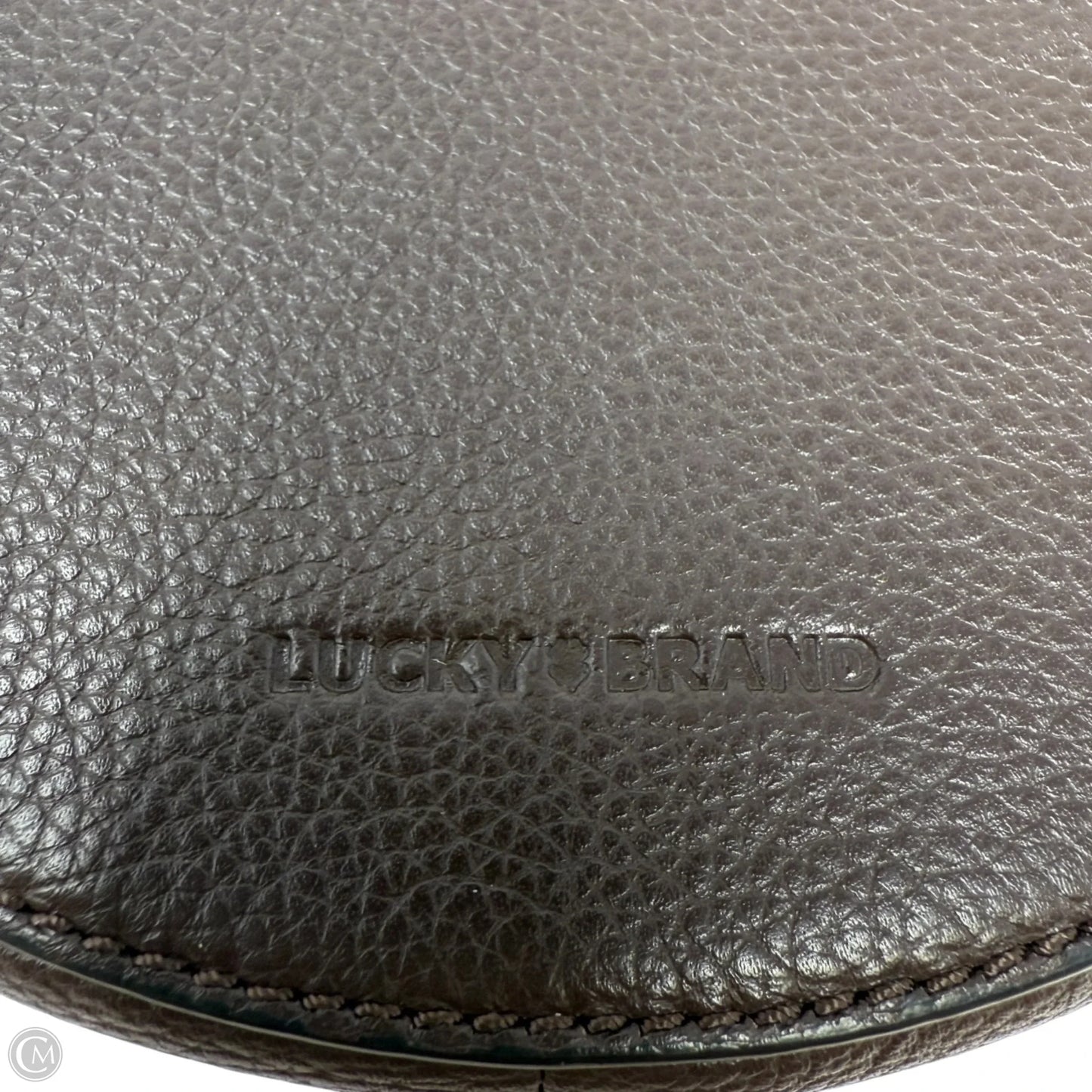 Phei Circle Leather Crossbody Bag By Lucky Brand, Size: Small