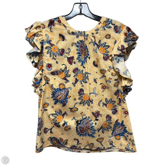 Top Short Sleeve By Elie Tahari In Multi-colored, Size: M