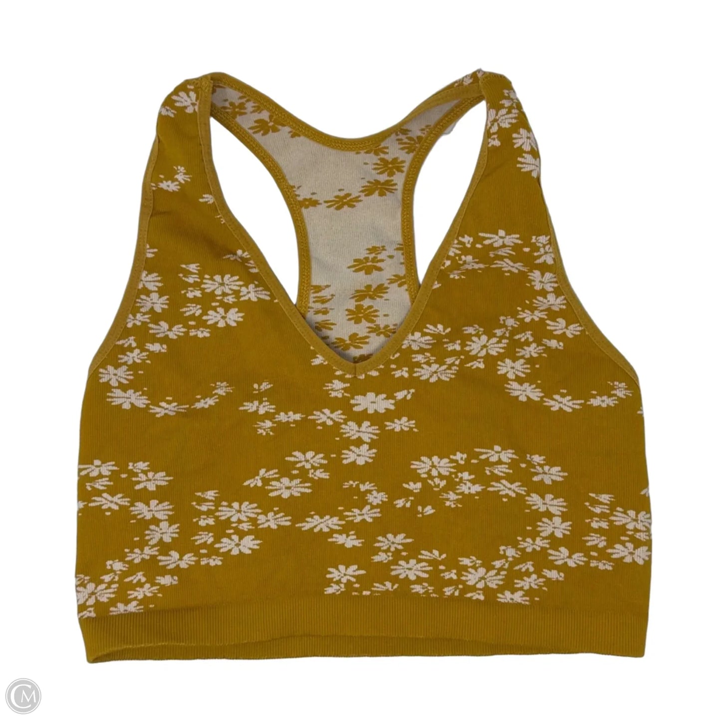 Athletic Bra By Free People In Floral Print, Size: Xl
