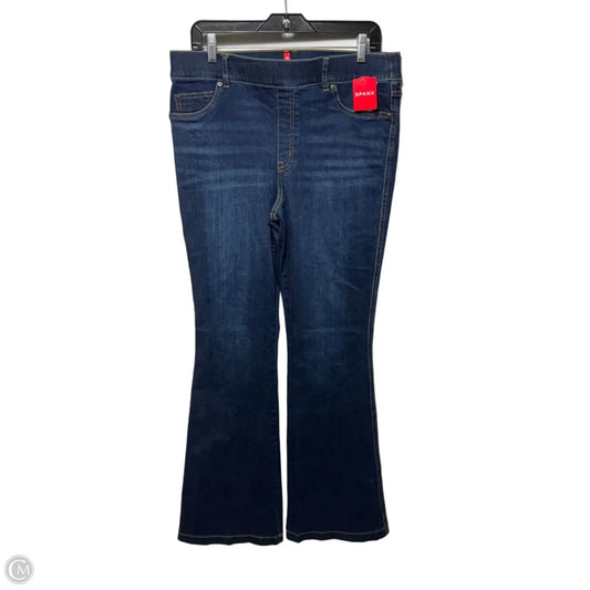 Jeans Flared By Spanx In Midnight Shade Blue Denim, Size: Xl
