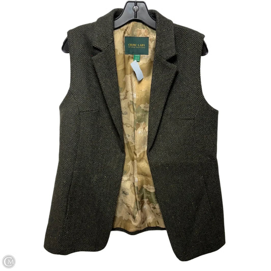 Wool Blend Vest By Celtic Woman In Green, Size: 10