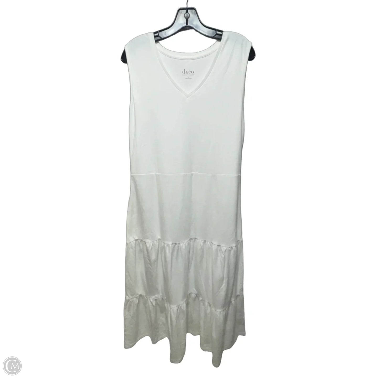 Dress Casual Maxi By Denim And Co In White, Size: L