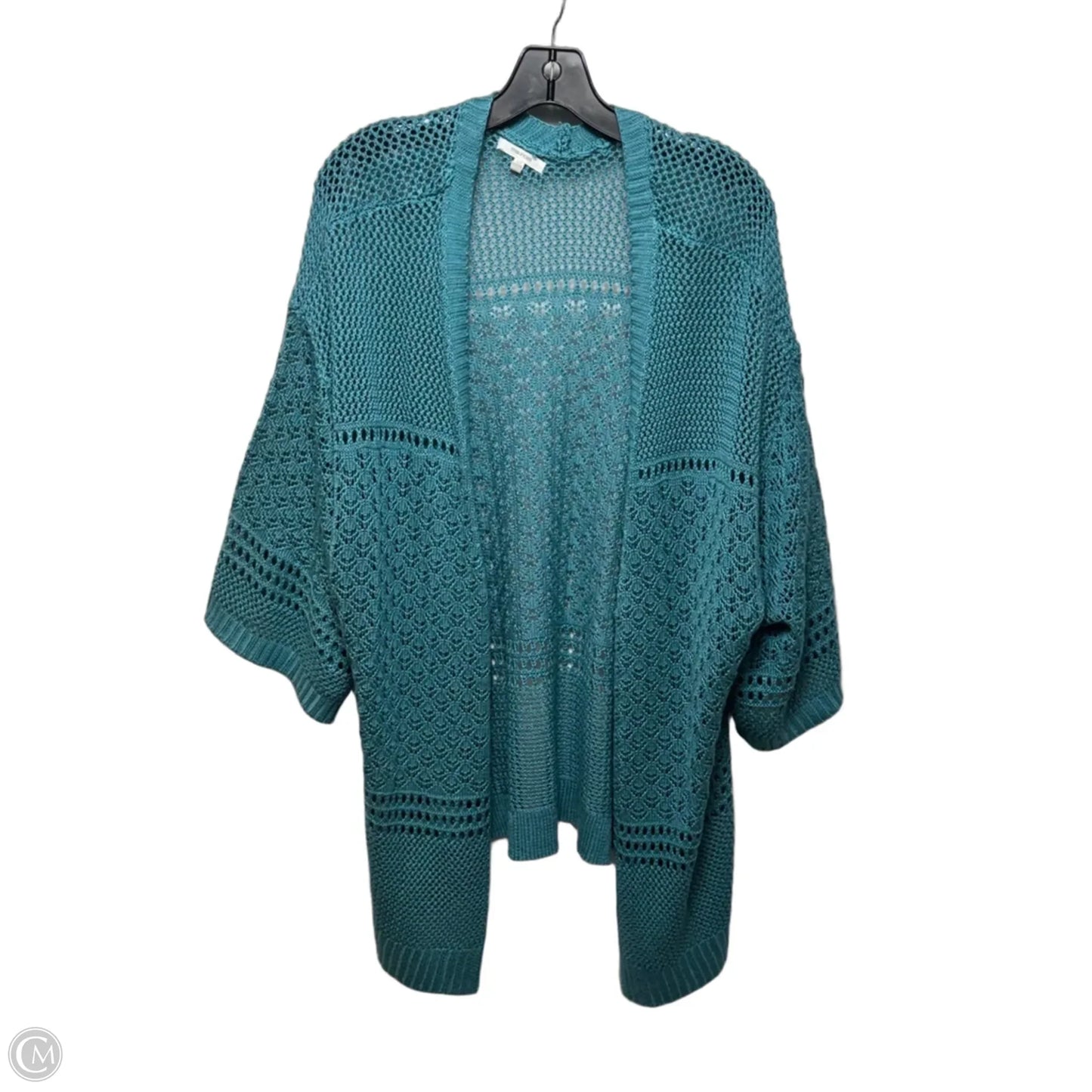 Sweater Cardigan By Maurices In Teal, Size: Xxl