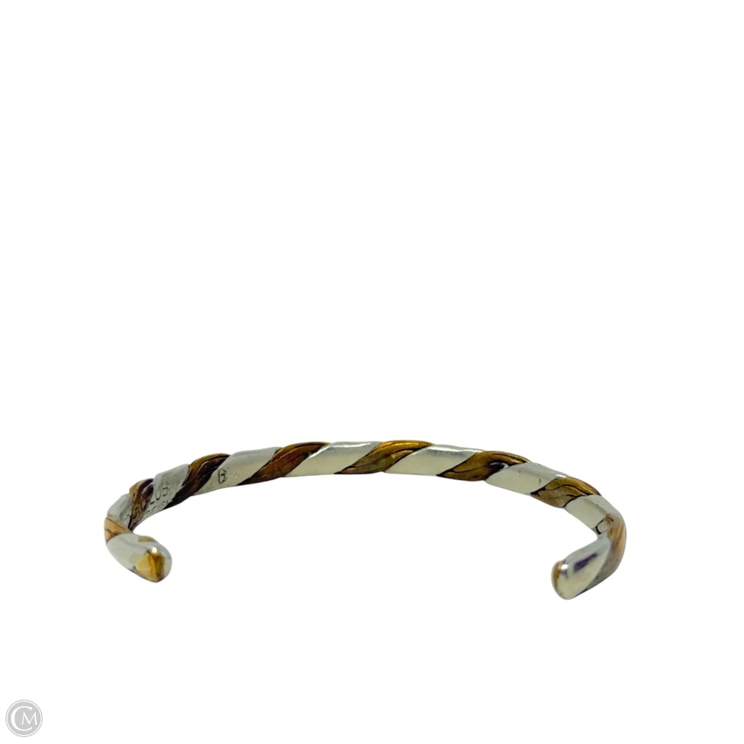 Vintage Silver & Copper Magnetic Cuff Bracelet  By Cmb