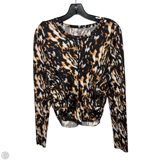 Athletic Top Long Sleeve Crewneck By Free People Movement In Multi-colored, Size: M