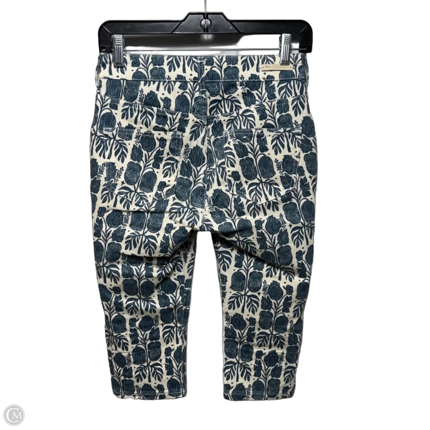 High Rise Denim Legging By Pilcro In Floral Print, Size: 2/26
