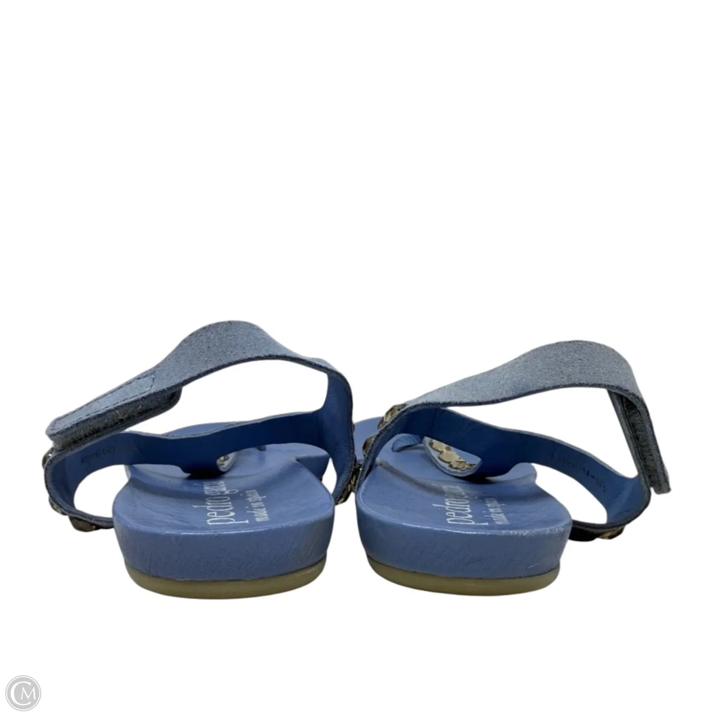 Judith Swarovski Crystal Stud Sandals By Pedro Garcia In Blue, Size: 6