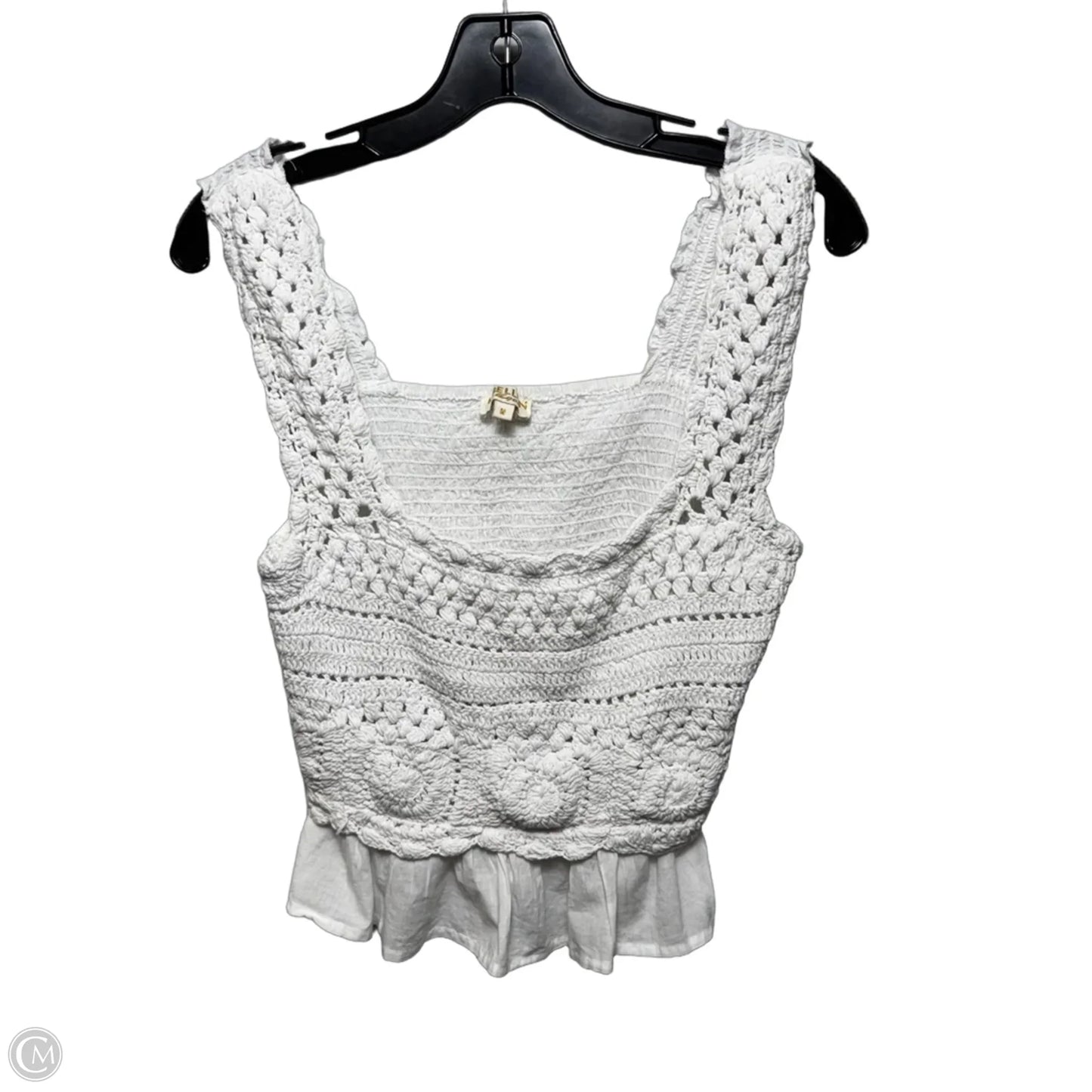 Top Sleeveless By Rebellion In White, Size: M