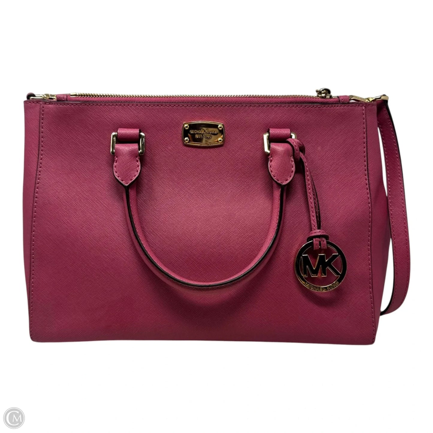 AS IS Handbag Leather By Michael By Michael Kors, Size: Medium
