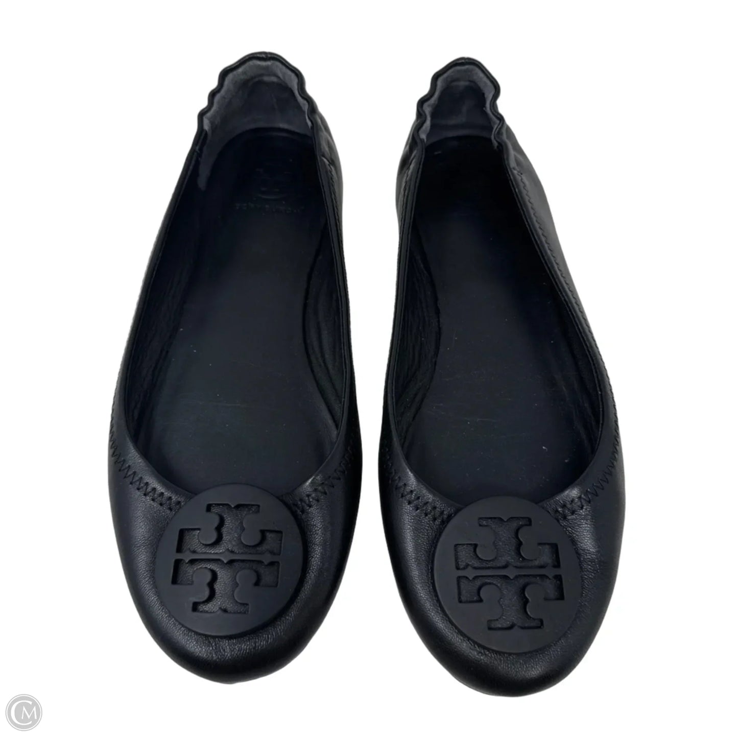 Minnie Travel Flat Shoes Designer By Tory Burch In Black, Size: 7