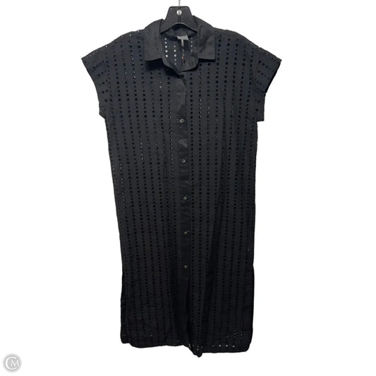 Button Down Swimwear Cover-up By Calia In Black, Size: S