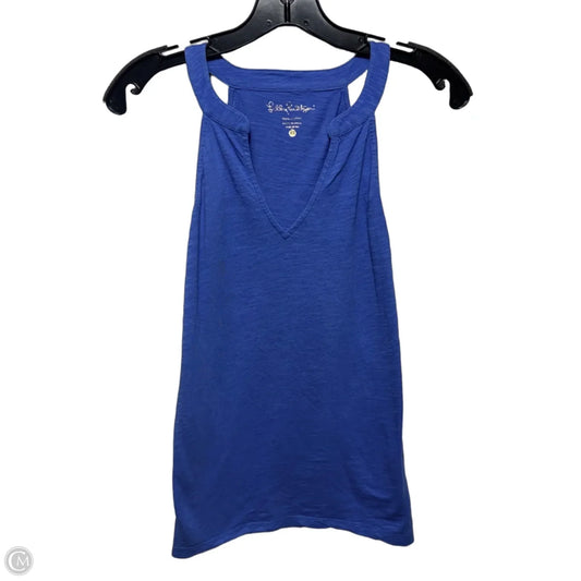 Top Sleeveless Designer By Lilly Pulitzer In Blue, Size: Xs