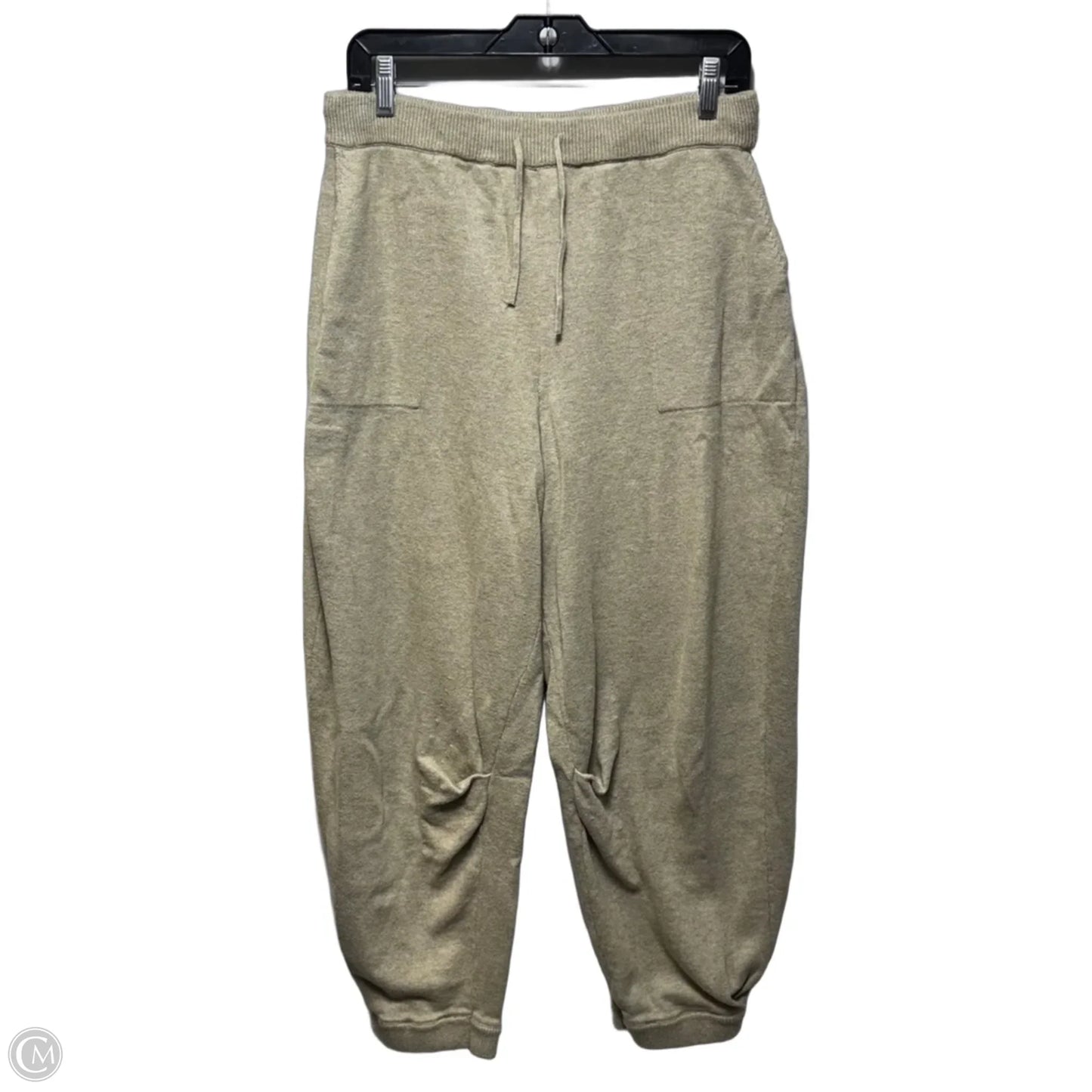 Knit Barrel Leg Pants Joggers By Free People In Beige, Size: M