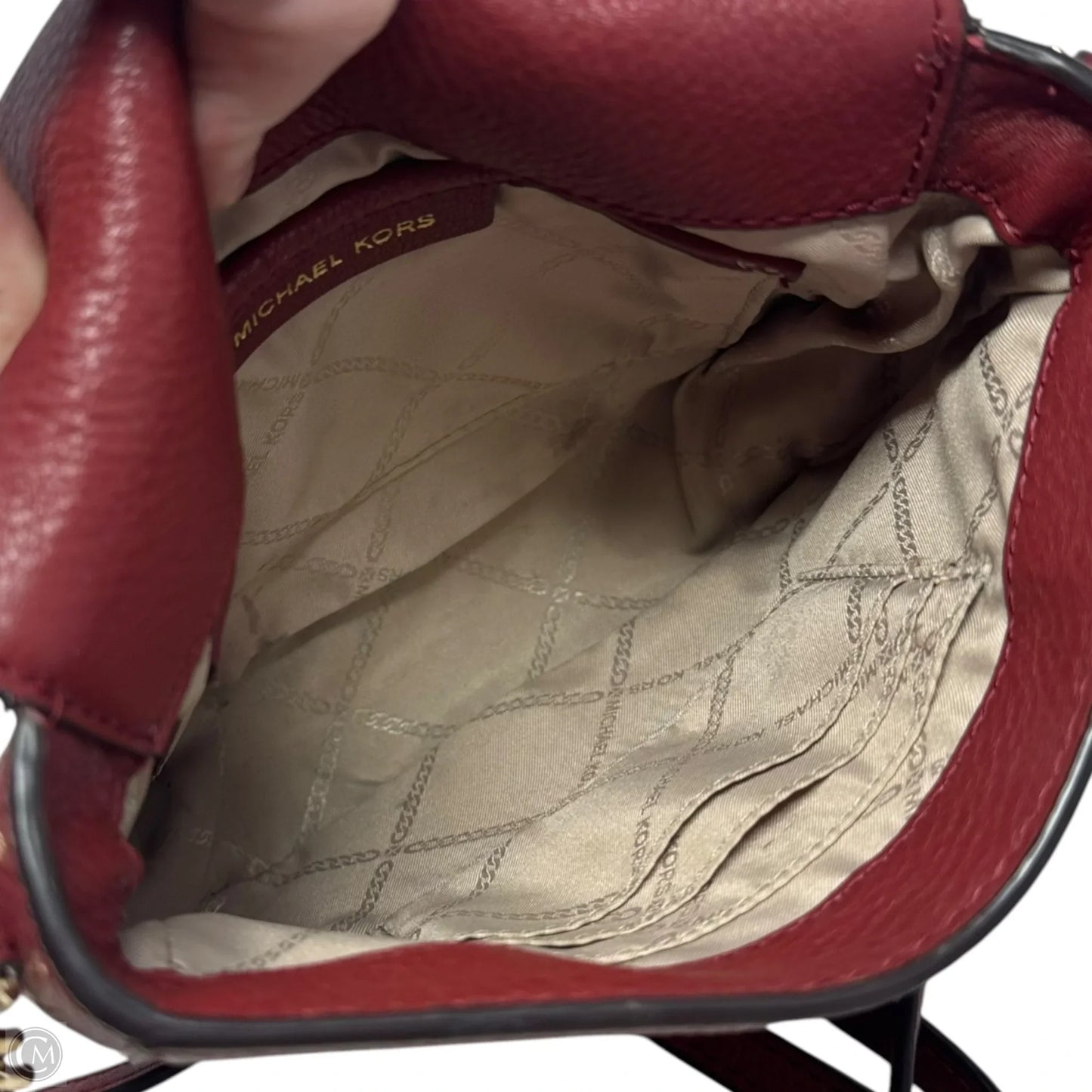 Crossbody Leather By Michael By Michael Kors, Size: Medium