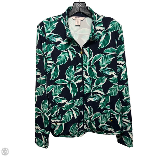 Athletic Jacket By Tommy Bahama In Tropical Print, Size: Xl