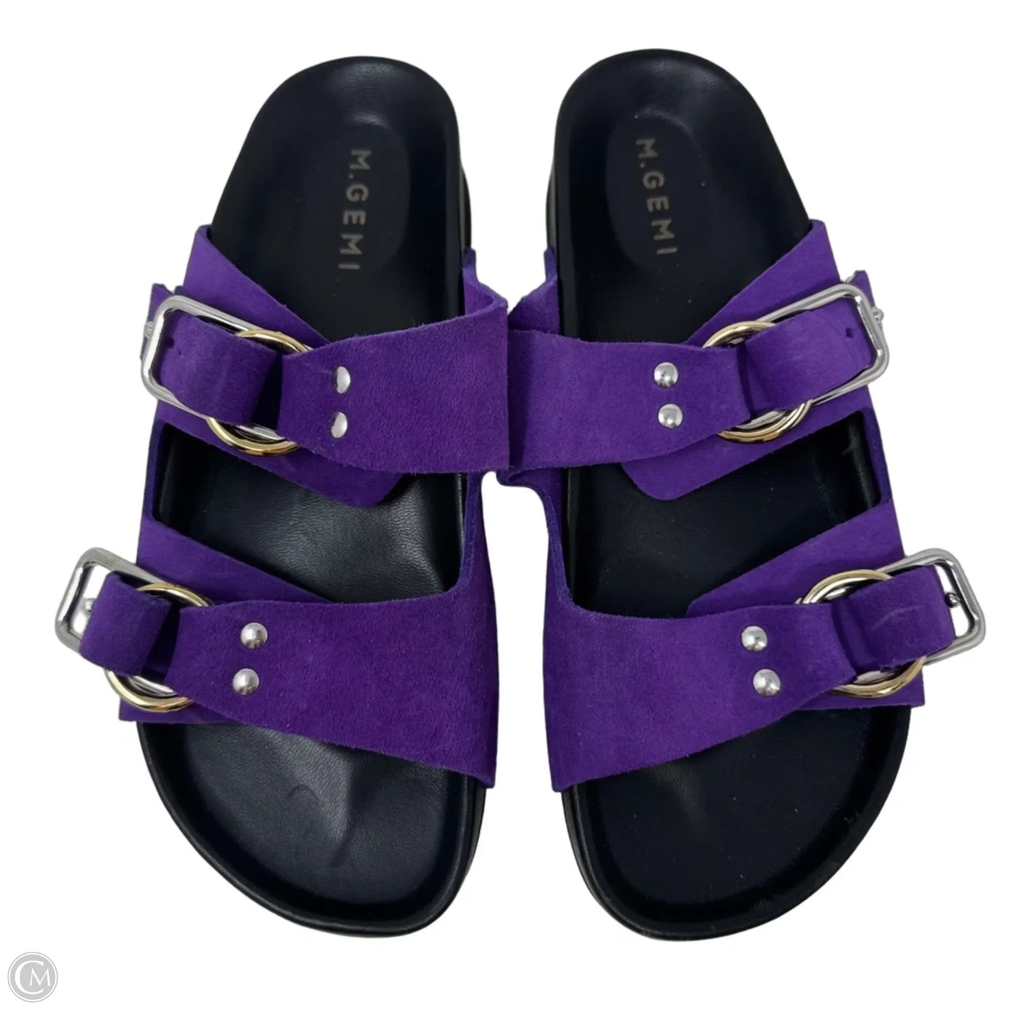 The Isa Sandals Flats By M Gemi In Purple, Size: 7.5 (37.5)