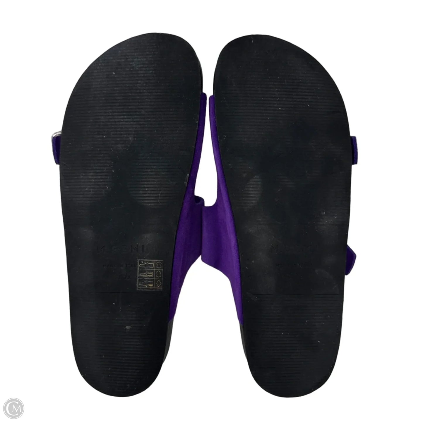 The Isa Sandals Flats By M Gemi In Purple, Size: 7.5 (37.5)