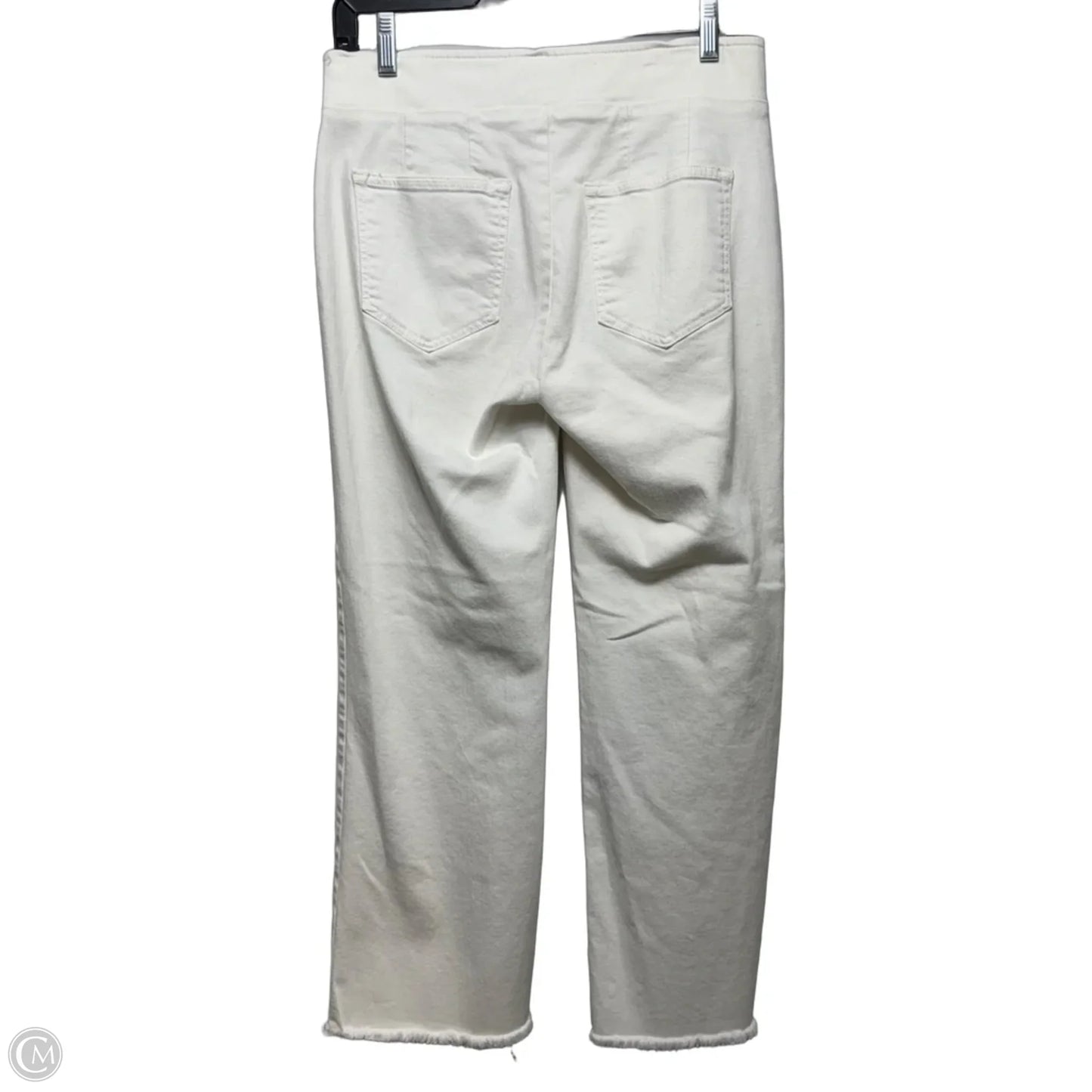 Jeans Straight By Loft In White Denim, Size: 2