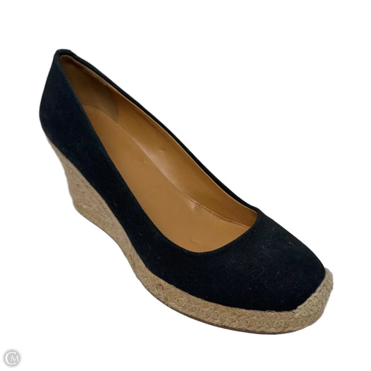 Seville Wedge Espadrilles By J. Crew In Black, Size: 7.5