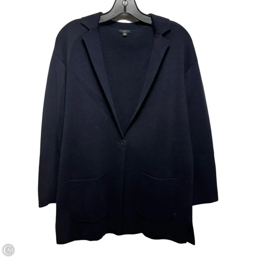 Knit Blazer By Talbots In Navy, Size: Mp