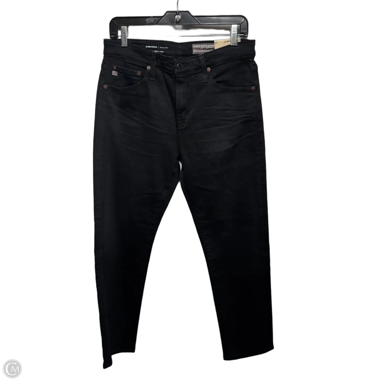 Ex-Boyfriend Slouchy Slim Jeans By Adriano Goldschmied In Black Denim, Size: 4/27