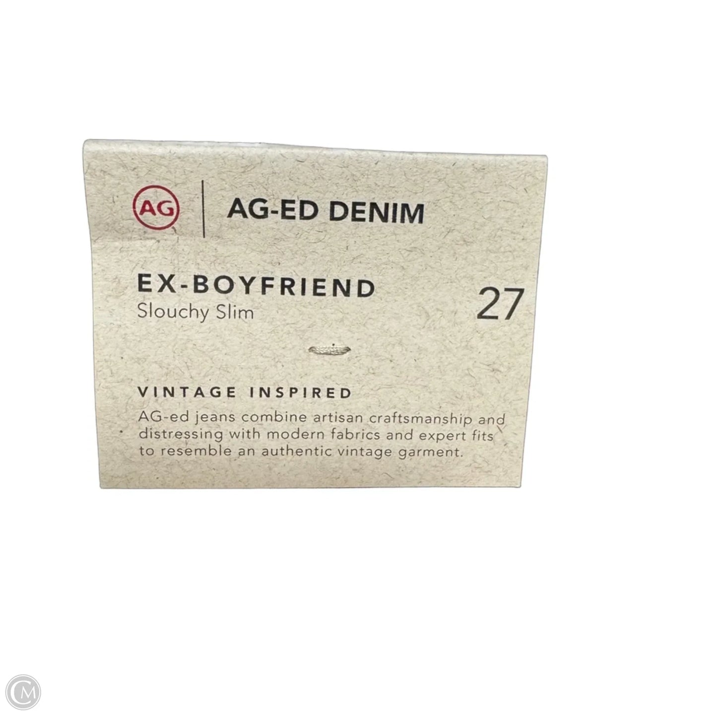Ex-Boyfriend Slouchy Slim Jeans By Adriano Goldschmied In Black Denim, Size: 4/27
