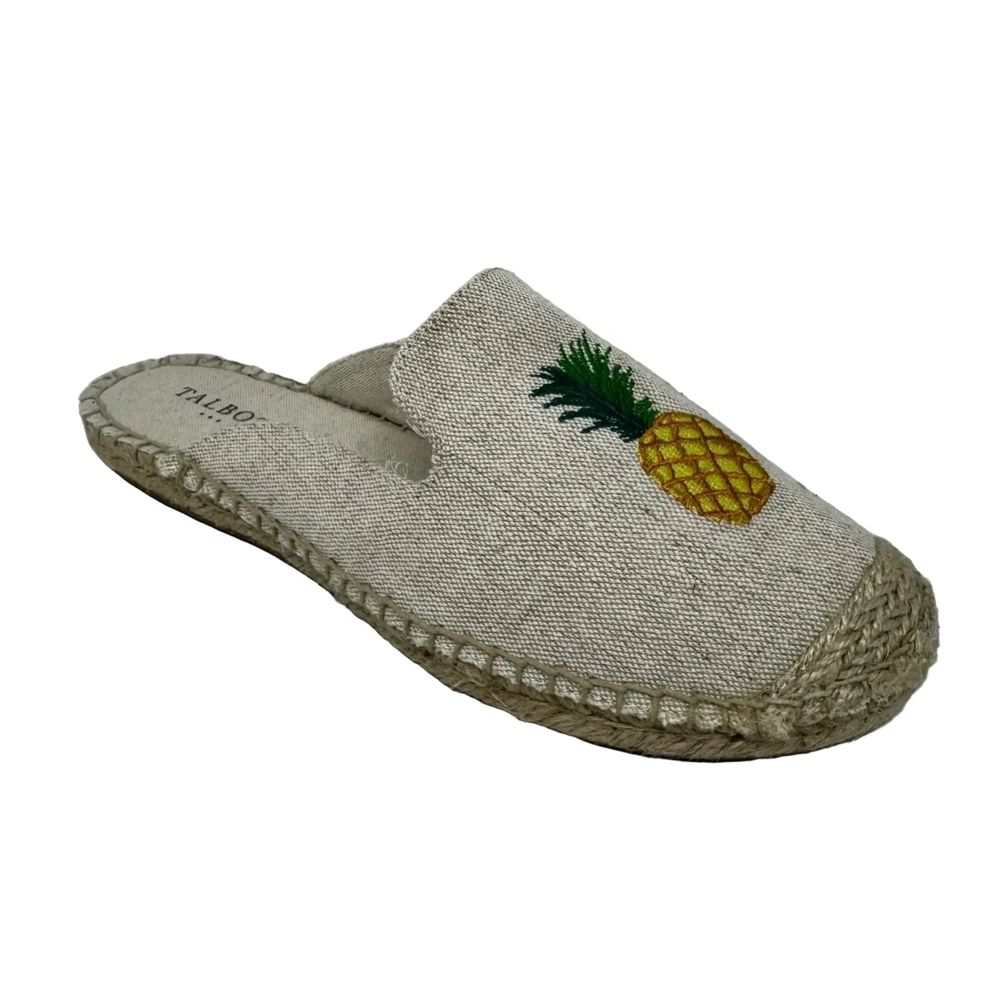 Pineapple Espadrille Shoes Flats By Talbots In Cream, Size: 8