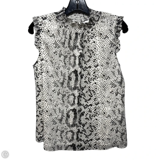 Top Sleeveless By J. Crew In Snakeskin Print, Size: 2