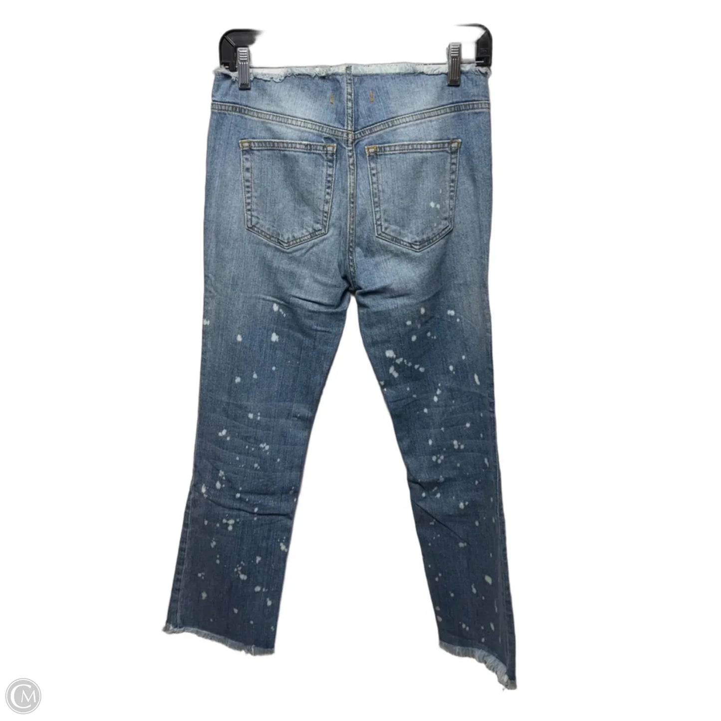 The Cropped Bootcut Jeans By Free People In Blue Denim, Size: 0/25